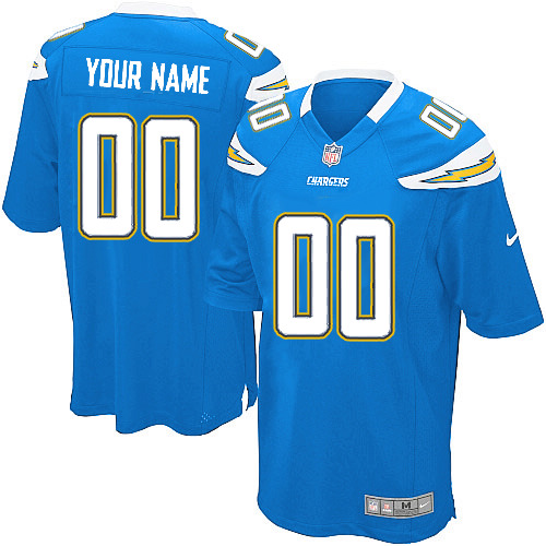 Nike Los Angeles Chargers Customized Electric Blue Stitched Youth NFL Jersey